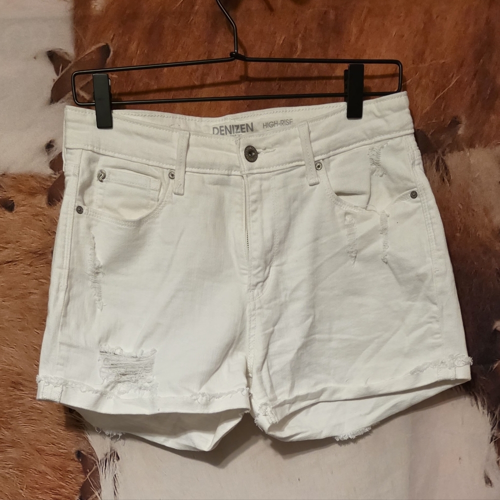 Denizen from Levi's White Jean Shorts